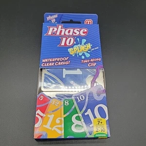Phase 10 Splash New 2016 Mattel Card Game Waterproof Clear Cards Belt Clip - Picture 1 of 7