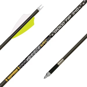 Gold Tip Pierce LRT 2" Raptor Fletched Half Dozen Arrows