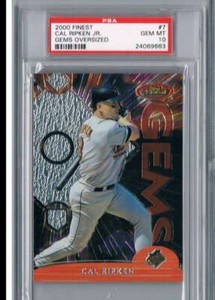 2000 Finest Gems Oversize #7 Cal Ripken Jr. Orioles  PSA 10 GEM MINT