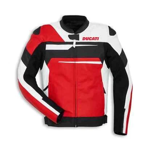Chaqueta de cuero para carreras de motocicletas Ducati, chaqueta de montar Ducati todas las tallas disponibles - Imagen 1 de 4