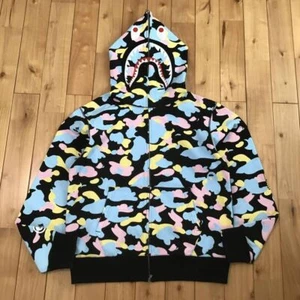 BAPE Multi Camo Shark Full Zip Hoodie Cotton Candy Camo A Bathing Ape Gr. M - Bild 1 von 10