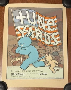 Jay Ryan Art Print Tune Yards & Pat Jordache Lincoln Hall 2011 Art Print S/# 250 - Picture 1 of 5