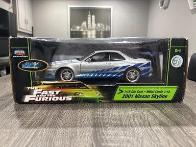 Nissan Skyline GT-R R34 2001 1:18 - 2 Fast 2 Furious - Paul Walker - Raro Foto 1 de 4