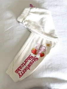 VTG Strawberry Shortcake Girls Joggers Sweatpants Size 6/7 90s - Picture 1 of 4