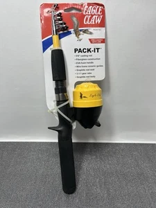 EAGLE CLAW “PACK IT” Telescoping Spincast FISHING Reel And Rod Combo - Picture 1 of 3