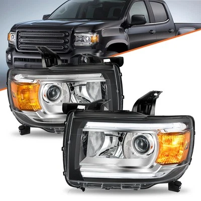 Для 2015-2022 GMC Canyon LED DRL заводские фары пара фар левая + правая - Изображение 1 из 4