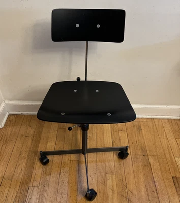 MCM Swivel Desk Chair by Jørgen Rasmussen for KEVI / KNOLL Black Clean! EUC! - Image 1 of 4