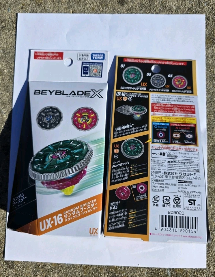 Nuevo Reloj Lanzamiento Mirage 9-65 Bola UX-16 Booster Aleatorio Takara Tomy Beyblade X Foto 1 de 1
