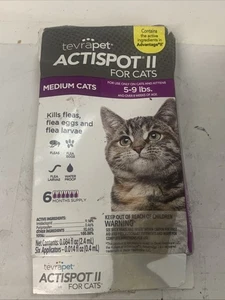 AdvantageII Fle* Treatment for Medium Cats 5-9 Lbs, 6 Month Supply - Picture 1 of 4