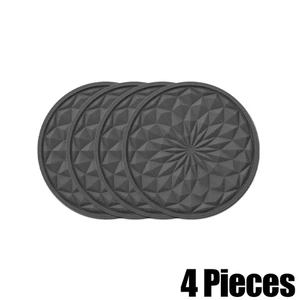 4x Car Interior Cup Holder Coaster Embedded Drink Non-Slip Shockproof Coaster - Picture 1 of 14