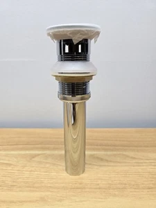 Grifo Cromo Pulido Baño Fregadero Pop Up Drenaje 1.25" Conexión Drenaje - Imagen 1 de 4