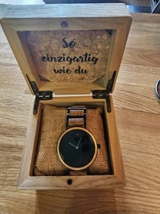 Holzkern Herrenuhr OSIRIS, Marmorholz - NEU - UVP: 189 - Bild 1 von 7