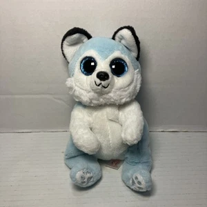 TY Beanie Baby (Beanie Bellies) THUNDER the Blue & White Husky Dog (6 inch) 2021 - Picture 1 of 6