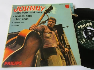 Johnny Hallyday Mes Yeux Sont Fous Philips 437.099 BE EP, Mono 7inch Vinyl - Image 1 of 4
