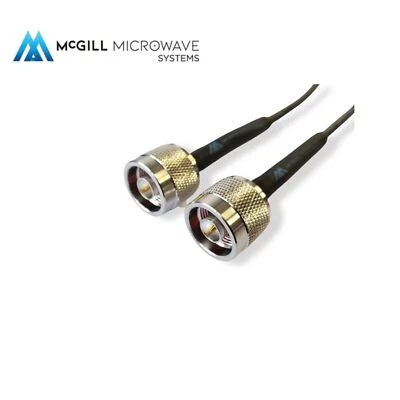 N Male to N male Cable Assembly Low Loss Coaxial RG174 Military Spec - Image 1 of 4
