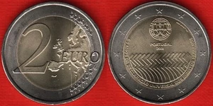 Portugal 2 euro 2008 "Human Rights" BiMetallic UNC - Picture 1 of 1