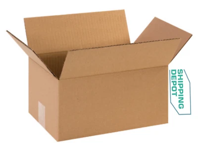 50 ~ 12x8x6" Corrugated Kraft Cardboard Cartons Shipping Packing Box Boxes - Image 1 of 3
