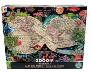2000-Piece World Map Puzzle By Eurographics 38" X 26" Large Jigsaw - Picture 1 of 2