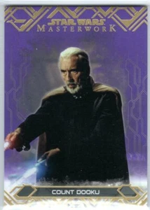STAR WARS 2017 TOPPS MASTERWORK 6 PURPLE PARALLEL BASE COUNT DOOKU 46/50 - Picture 1 of 2