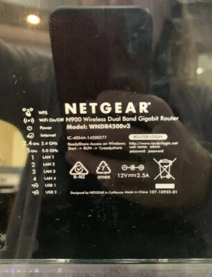 Netgear N900 450 Mbps 4-Port Gigabit Wireless N Router (R4500) - Image 1 of 4