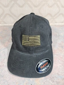 Port Authority - Size L/XL - Black Flag - FlexFit Adjustable Hat/Cap - Picture 1 of 7