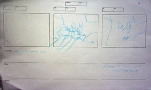 Dragon Tales 1999 Production Sue Bielenberg Hand Drawn Storyboard Page PBS KIDS - Picture 1 of 2