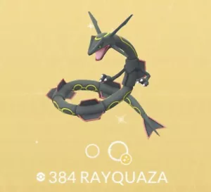 Pokèmon Go Shiny Rayquaza Registered/Unregistered/30Day/Lucky/Home OT/ Trades - Picture 1 of 2