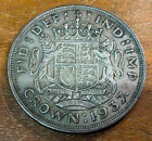 Lovely 1937 George VI Silver Crown Coin SU582