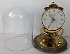 Vintage Kundo Mechanical Torsion Clock With Glass Dome 7in For Spares Or Repairs