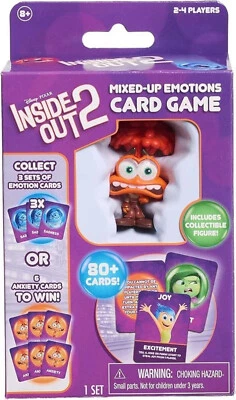 NUEVO Pixar INSIDE OUT 2 Juego de Cartas EMOCIONES MEZCLADAS 2-4 Jugadores $6Envío Foto 1 de 3