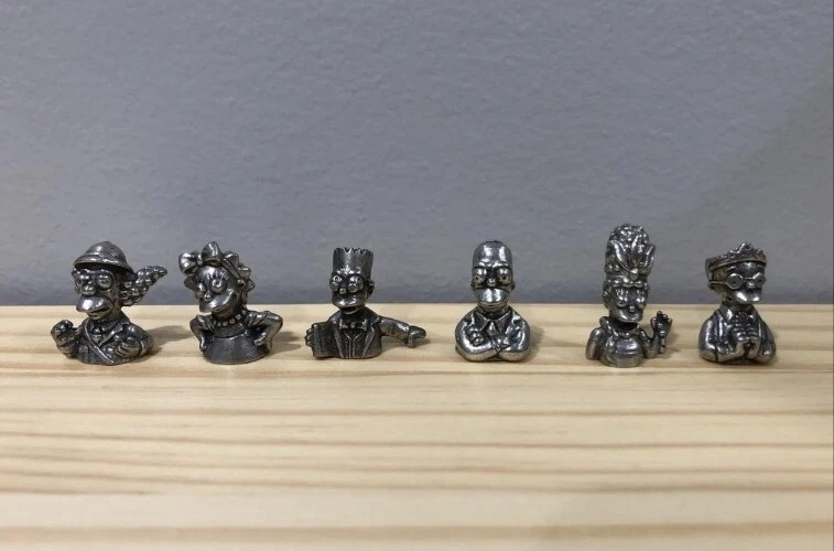 The Simpsons Clue 6 Character Figures Replacement Pieces - Image 1 of 1