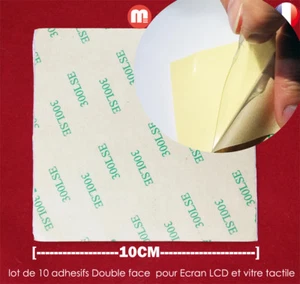 lot 10 adhesifs Double face 300lse colle pour Ecran LCD , vitre tactile , facade - Bild 1 von 1