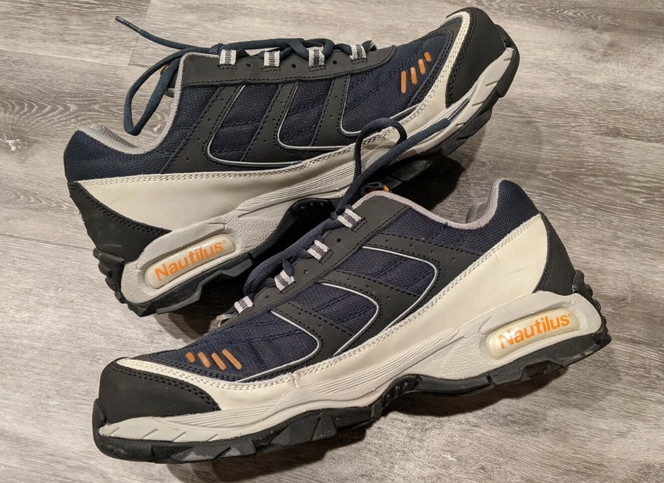 Zapatos deportivos Nautilus de cuero de nailon azul M con puntera de acero para hombre Foto 1 de 4