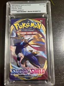 2020 Pokemon Sword & Shield Foil Pack Zacian Front Art TCC Graded Gem Mint 10 - Picture 1 of 2