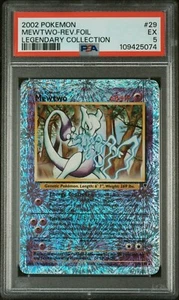 Pokemon Mewtwo Reverse Foil 29/110 Legendary Collection PSA 5 EX #29 - Imagen 1 de 2
