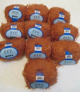 10 Filati FF OVER Garn Knäuel orange weich flauschig pelzig Wolle Nylon ITALIEN FFF - Bild 1 von 6