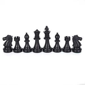 (Medium-64mm)Weight Tournament Chess Game Set Chess Pieces Only Chess Board ❤yw - Picture 1 of 16
