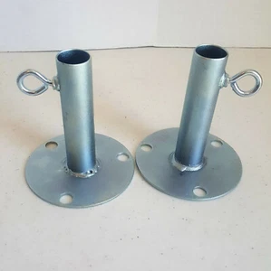 2 piezas Almohadilla para pies 1 5/8" montaje resistente toldo cochera patio carpa cabina (FWFP) - Imagen 1 de 3