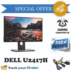 Dell Infinity Edge U2417H 24" FHD IPS W-LED Monitor FREE POWER AND HDMI CABLES!