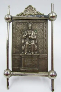 ANTIQUE SAINT PETER ROME - 'S. Pietro Roma' - Travelling Religious Plaque Icon - Picture 1 of 4