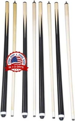 Juego De 4 Tacos De Billar Nuevos Palos De Tacos De Billar De 58" Billiard Ho...