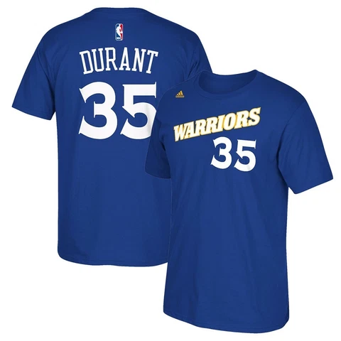 Kevin Durant Golden State Warriors 2015 NBA Finals Blue Name & Number T-Shirt Cover