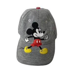 Mickey Mouse Hat Disney Kid’s Grey Embroidered Adjustable One Size - Picture 1 of 10