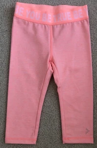 GYMBOREE size XS 4 Girls Orange Athletic cropped  Leggings - Picture 1 of 3