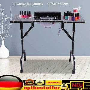 Mesa de uñas salón de belleza técnico escritorio portátil plegable mesa de manicura - Imagen 1 de 17