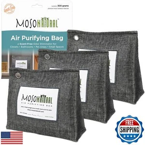 Moso Natürlicher Luftreinigungsbeutel 300g (10,58oz) Premium Bambuskohle Geruch Ab - Bild 1 von 5