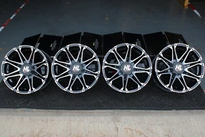 POLARIS SCRAMBLER 850 14" HL3 M ALUMINUM ATV / UTV WHEELS ( SET 4 ) POL1CA - Picture 1 of 3