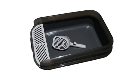 Petnext Offenes Katzenklo 50,5x34,5x18,5cm  Hoher Rand frische Luft Artgerecht ! - Bild 1 von 4