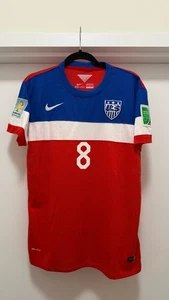 Nike USMNT TEAM USA Clint Dempsey #8 Bomb Pop USA 2014 Brazil World Cup Away - Picture 1 of 12