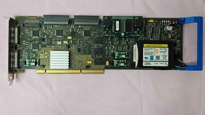 IBM 5737 39J3534 PCI-X DDR Dual Channel U320 SCSI RAID Adapter 90MB Cache 571B - Image 1 of 2